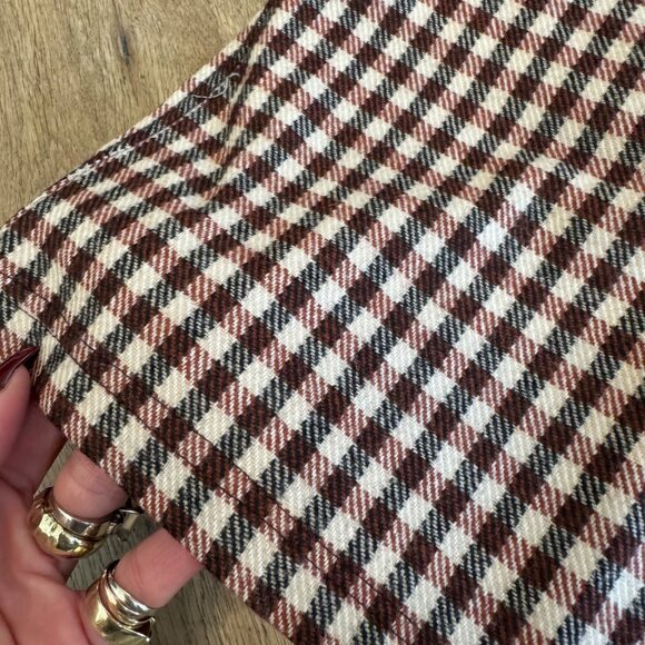 Caramel Kids Checkered Wool Shorts 10Y With Elastic Waist & Button Closure - Picture 3 of 9